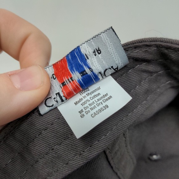 Cap America Men's Slideback Hat Gray Adjustable Embroidered Boston Eagle Logo - Picture 8 of 8